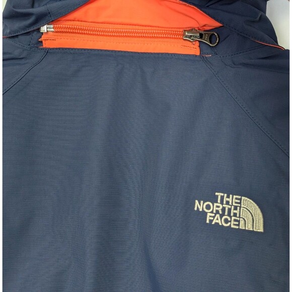 The North Face Inlux Insulated Hyvent Hooded Jacket Medium Blue Fleece Lined - Picture 4 of 13